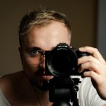 fotografia, zdjęcie, lustro, odbicie, fotograf, mężczyzna, model